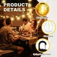 thumbnail image 7 of Solar Rechargeable Hooked Camping Light, Solar Tent Lights USB Rechargeable Camping Lights, 3 Light Modes Adjustable Camping Lamps for Hiking, Party, Camping, Fishing (#008*3pcs), 7 of 7