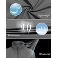 thumbnail image 7 of Little Donkey Andy Women's Lightweight Windbreaker Jacket Breathable Windproof Spring Fall Summer Jacket Hiking Running Golf UPF50+ grey S, 7 of 7