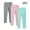 Mint Green, variant on Girls Leggings 3 Pack Breathable Solid Loose Build Kids Long Pants for 2-13 Years