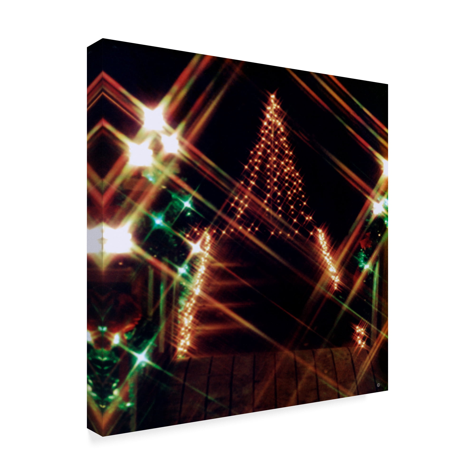 Trademark Fine Art 'Christmas Tree Light' Canvas Art by Audrey