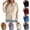 Beige, variant on Womens Zip Front Cardigan Round Neck Cable Knit Bomber Sweater Coat Long Sleeve Casual Sporty Knit Jacket Cable Knit Texture Bomber Silhouette
