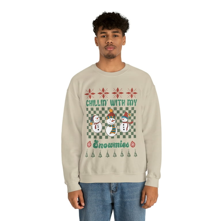 Chillin with my snowmies sweater clearance