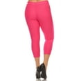 thumbnail image 6 of Women's Jean Looking Jeggings Cotton Blend Capri Length Pull Up Pants, 6 of 8