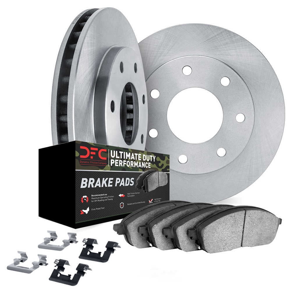 Dynamic Friction Company 6412-54119 DFC Rotors with Ultimate Duty Performance Brake Pads includes