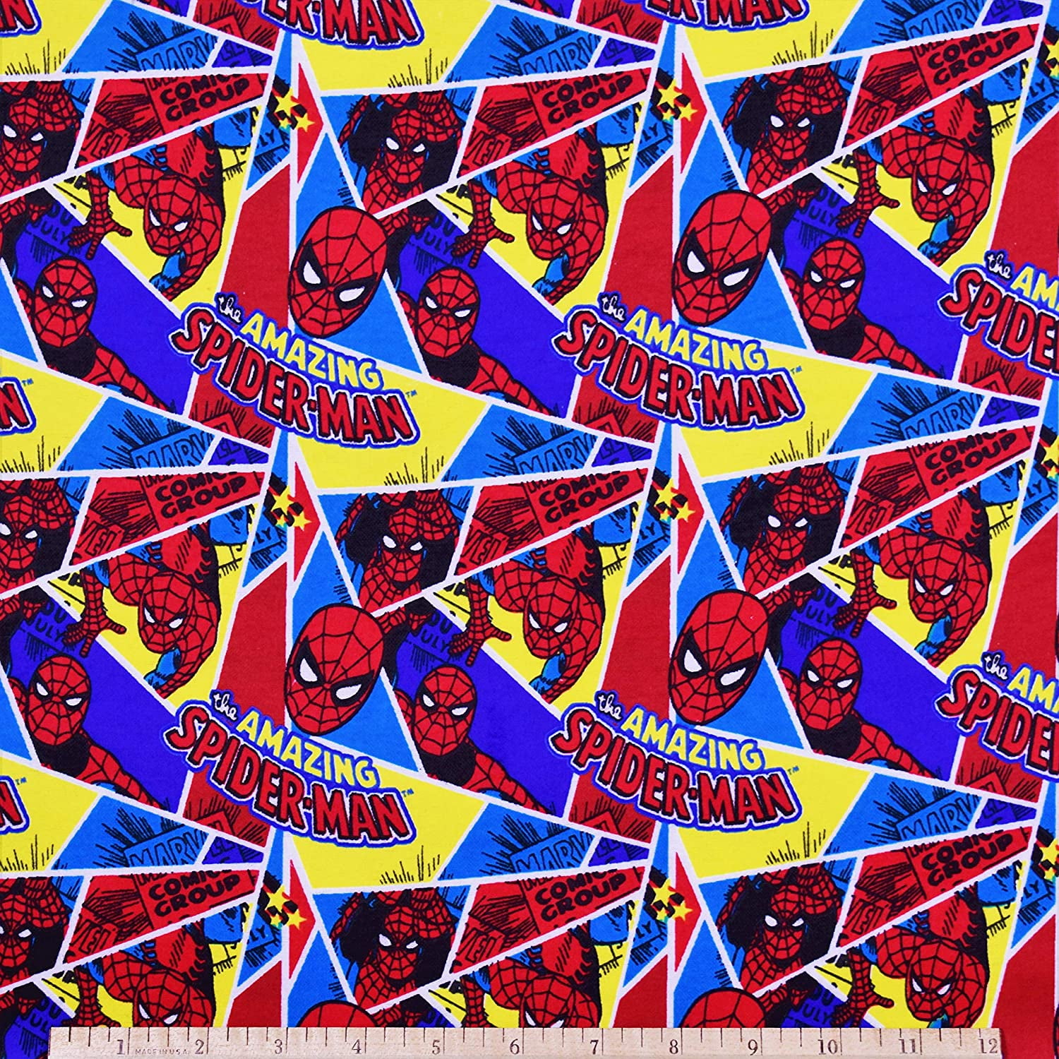 Marvel Amazing Spiderman Flannel Fabric by The Yard - Walmart.com