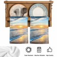 thumbnail image 6 of Sunset Beach Microfiber Kitchen Towel, Spray Ocean Waves Sky Nature Scenery Soft Absorbent Dish Towels, Quick Drying Washable Dishcloths for Kitchen Cleaning, Drying Dishes, 18x28 Inches, 6 of 9