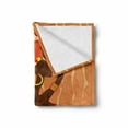 thumbnail image 2 of African Soft Flannel Fleece Throw Blanket, Vintage Art Girl in Ceremony Traditional Fashion Image, Cozy Plush for Indoor and Outdoor Use, 60" x 80", Orange Amber, by Ambesonne, 2 of 6