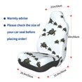 thumbnail image 3 of Wukai Sea Turtle Full Set Car Seat Covers with Soft Padding Universal Auto Front Seats Protector and Cushion Mat, 3 of 5