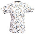 thumbnail image 2 of Women's Patterned Scrub Top Print Scrub Top, 2 of 3