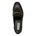 thumbnail image 3 of STEVE MADDEN Womens Black Comfort Carrine Round Toe Slip On Leather Loafers Shoes 9.5, 3 of 4