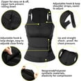 thumbnail image 6 of Vaslanda Neoprene Sauna Suit for Women Waist Trainer Vest Zipper Body Shaper with Adjustable Double Straps Tank Top for Weight Loss Everyday, 6 of 7