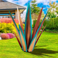 thumbnail image 2 of 2X Large Tequila Rustic Sculpture, Rustic Metal Agave Plants for Outdoor Patio Yard, Home Decor Hand Painted 55cm, 2 of 7