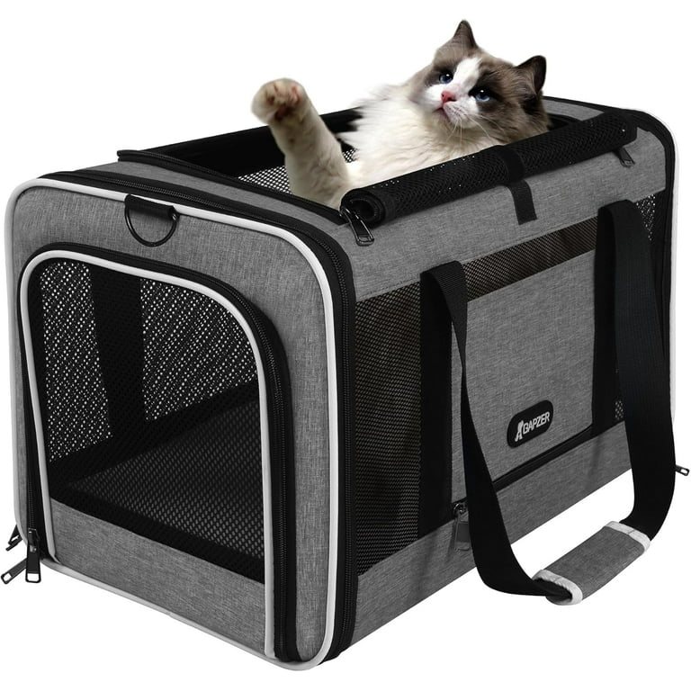 Soft-Sided Pet Carrier 18x11x11 Inch Collapsible Dog Cat Travel