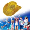 thumbnail image 2 of Yokua Glitter Cowboy Hat Western Jazzs Disco Party Hat Woman Cowgirl Hat Party Cap, 2 of 12