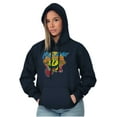 thumbnail image 4 of PACMAN Vintage Retro Video Game Unisex Plus Size Hoodie Brisco Brands 5X, 4 of 6