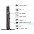 thumbnail image 5 of Wavlink USB 3.0 Universal Dual Display Docking Station Vertical Aluminum Stand With Gigabit Ethernet, HDMI/DVI/VGA( up to 2048 × 1152), 6 USB Ports, Audio Output/Input for Laptop/PC/Mac, 5 of 8