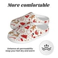 thumbnail image 6 of JUNZAN Gingerbread Holiday Sweets Print Cozy Slippers for Men& Women,Fuzzy Slip-on Slippers TPR Sole Slippers Plush Lining House Shoes for Indoor & Outdoor-8, 6 of 7