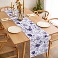 thumbnail image 3 of Purple Flowers Table Runner - 36 Inch Long, Kitchen Dining Table Runner Dresser Scarves, Watercolor Farmhouse Botanical Floral Leaf Farmhouse Decor for Coffee Tables Wedding Party Banquet, 3 of 8