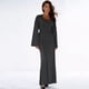 thumbnail image 5 of Vestido de Punto Acanalado para Mujer, Acampanada, Ajustado, Holgado e Informal. Gris Oscuro L, 5 of 8