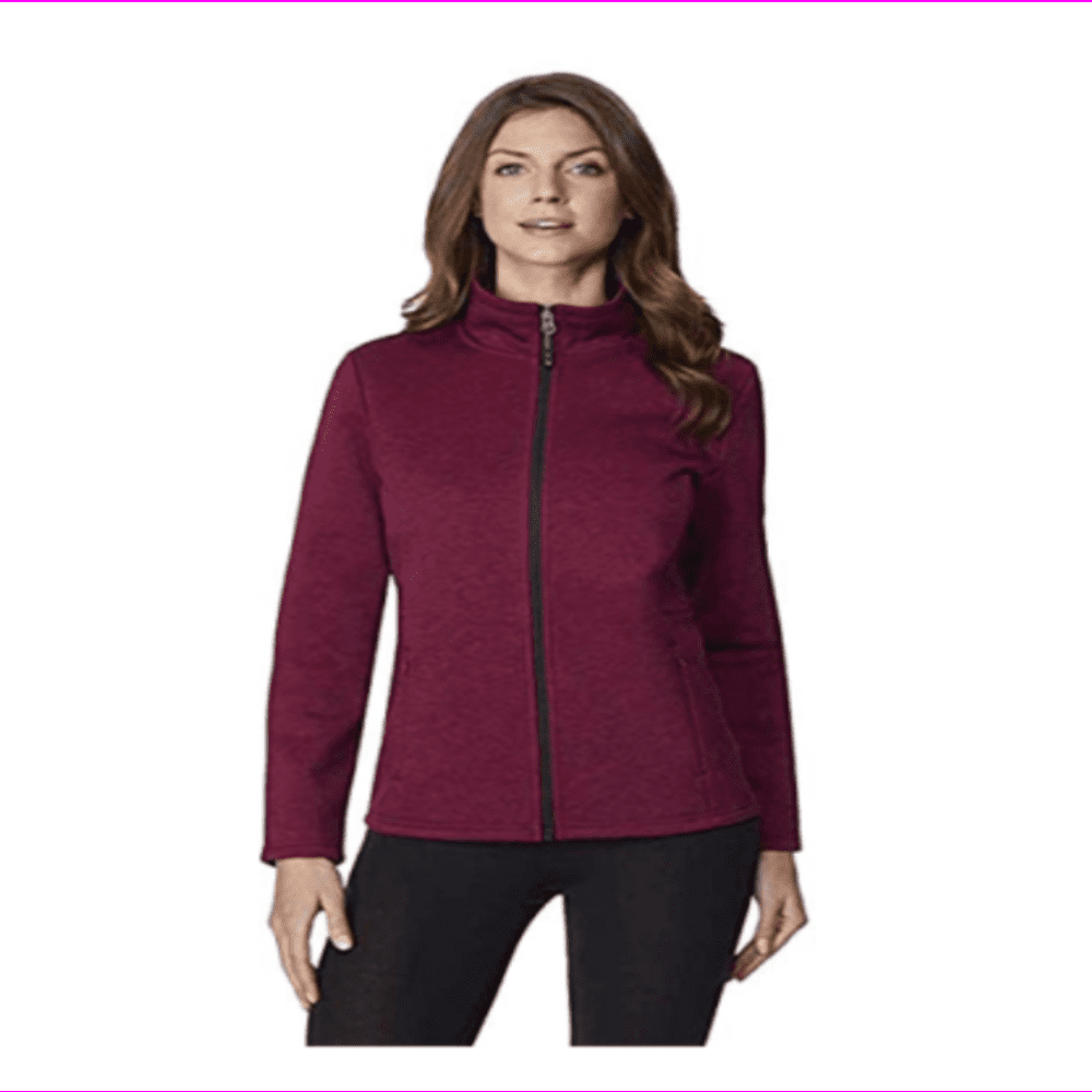32 degree heat women's jacket L/HT.Sangria - Walmart.com