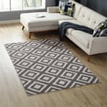 thumbnail image 5 of Ergode Alika Abstract Diamond Trellis 5x8 Area Rug - Ivory and Charcoal, 5 of 5