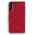 thumbnail image 5 of Allytech Galaxy A40 Case for Girls Women, Slim Fit PU Leather Mandala Embossed Folio Flip Stand Shockproof Full Protective Cards Holder Wallet Case Cover for Samsung Galaxy A40, Red, 5 of 13