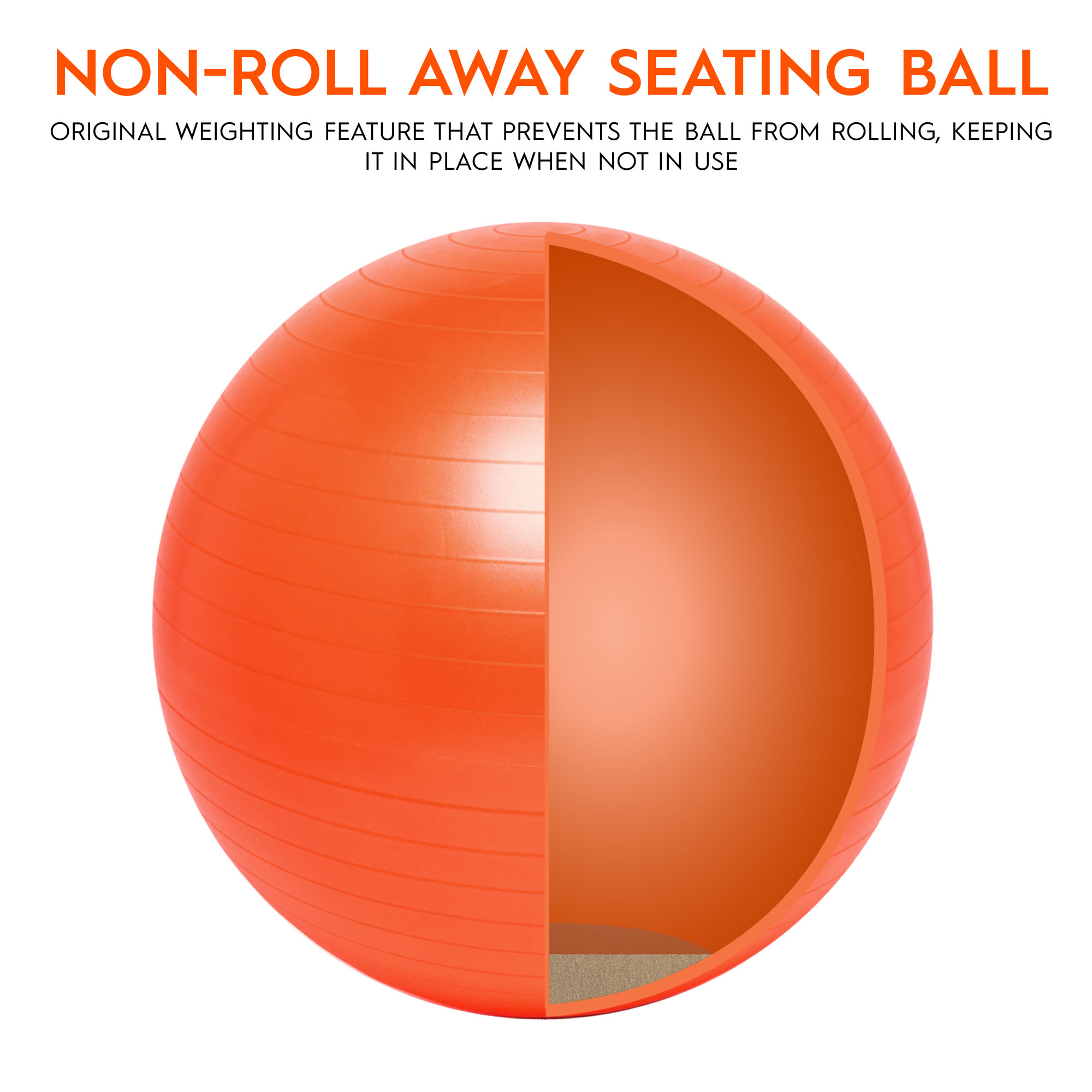Bouncybands® Balance Ball 65cm Orange