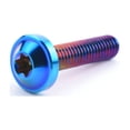 thumbnail image 3 of 4pcs Titanium Ti M6x45mm Button Torx Head Bolt Screw for Bicycle Motorcycle M6x45, Burnt Blue, 3 of 4