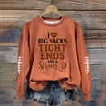 thumbnail image 4 of MITCOWBOYS Chandails pour Femmes, T-Shirts de Football Amusants pour Femmes, Chandail en Molleton de Maman de Football, Chandail en Molleton à Col Rond pour Femmes, Chandails à Capuchon pour Femmes, Chandails pour Femmes, Mode Automne 2024 Orange TG, 4 of 4