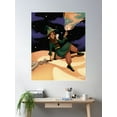 thumbnail image 2 of Hijabi Witch- Broomride Poster Wall Art, Modern Wall Decor For Living Room Bedroom, 16x24 UNFRAMED, 2 of 3