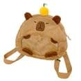 thumbnail image 2 of Mochila de carpincho jinwen bolsa de peluche elegante bolsa de viaje, 2 of 8