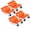 Orange, variant on Wisykoke Wheel Dolly Set of 2 Car Moving Dolly 1500 LB Capacity Heavy-Duty Cart for Moving Cars, Trucks, Trailers, Boats, Motorcycles