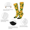 thumbnail image 4 of Knee High Socks for Men and Women, Orange A Althletic Compression Socks, Support Long Tube Socks for Outdoor Sport, Calf Socks, High Stockings for Women Men, 4 of 7