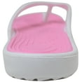 thumbnail image 3 of ABSOLUTE FOOTWEAR Ladies Womens Summer Holiday Beach Pool Flip Flops Sandals - White / Pink - US 5, 3 of 7