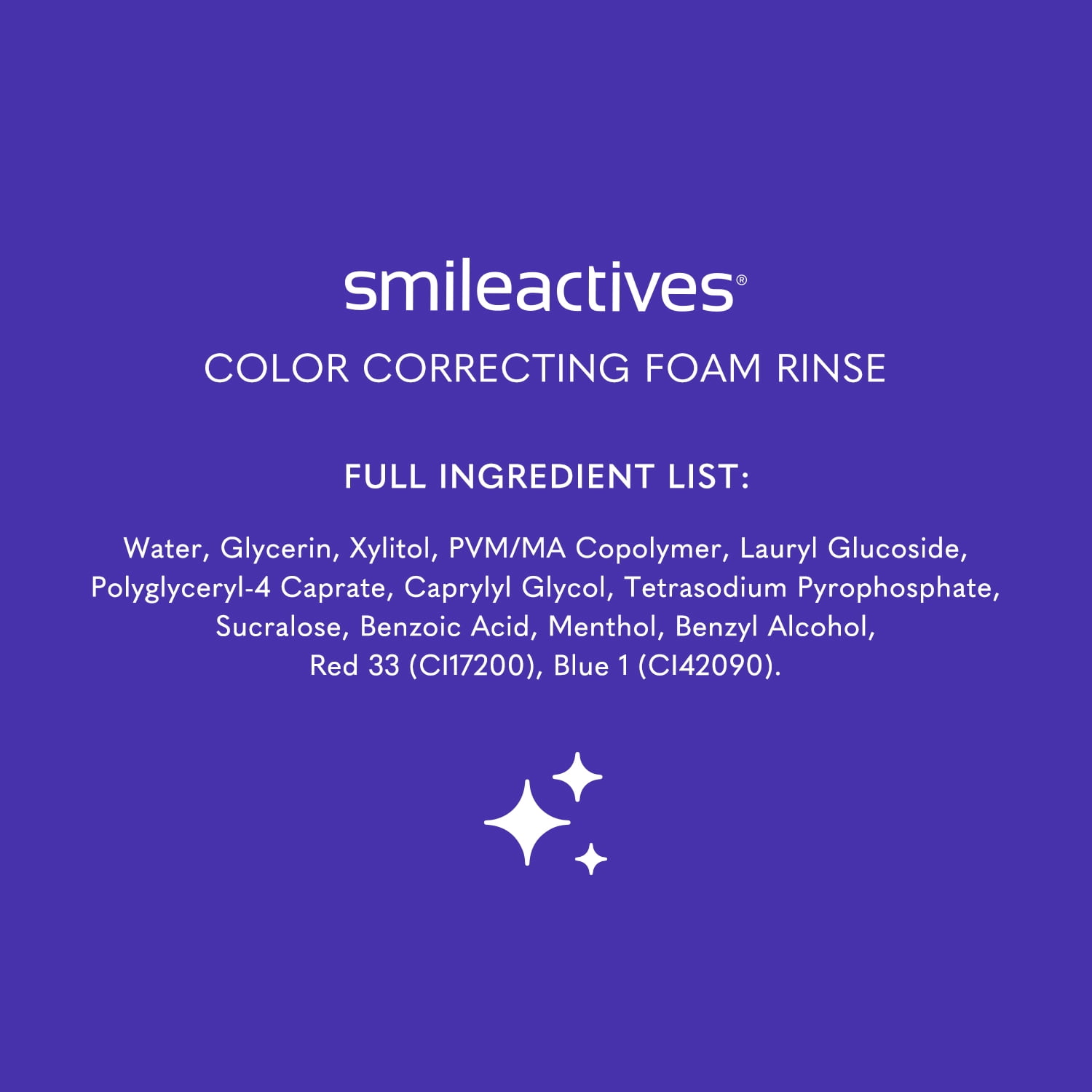 Smileactives Color Correcting Foam Rinse - Mint