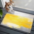 thumbnail image 3 of 2x3 Ft Entryway Area Rug, Yellow Gray Kitchen Rug Runner Washable Floor Mat, Contemporary Oil Painted Abstract Art Non Slip Indoor Door Mat Throw Carpet for Bathroom Living Room Bedroom, 3 of 8