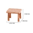 thumbnail image 4 of Mini Ensemble Table et Chaise Brun en Résine 1 Ensemble 1,6 X 1,2 X 1,2 Po, 4 of 8