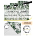 thumbnail image 6 of Green Eucalyptus Branches Blackout Curtains 84 Inches Long for Bedroom, Spring Botanical Leaves Vines Thermal Insulated Room Darkening Black Out Window Curtain Panels Grommet Drapes for Living Room, 6 of 8