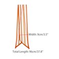 thumbnail image 3 of INSPIRE CHIC Women Stripes Contrast Color Skinny Long Scarves Satin Silky Ribbon Hair Band Neckerchief Neck Scarf Orange 96x9cm, 3 of 6