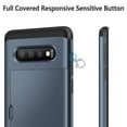 thumbnail image 5 of Allytech Case for Galaxy S10 Plus Case Hybrid Galaxy S10 Plus Wallet Case Dual Layer Protective Shell Hard PC Soft TPU Bumper Credit Cards Slot Cover for 2019 Samsung Galaxy S10 Plus 6.4"- Darkblue, 5 of 7