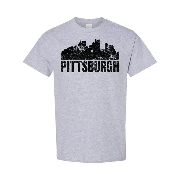 Inktastic Pittsburgh Skyline Grunge T-Shirt