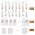 thumbnail image 2 of MesaSe Gift Bag Kit Keychain Hanging Tag Favor Pouch Set Empty Mesh Storage for Candy Biscuit Snacks, 2 of 7