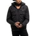 thumbnail image 3 of X RAY Jeans Hooded Puffer Jacket with Patch Chest Pockets, Black, S, 3 of 10