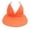 Orange, variant on Women's Summer Sun Visor Elastic Hollow Top Baseball Cap for Outdoor