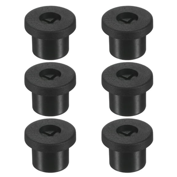 Uxcell 6-Pack Rubber Grommets for Wiring 10mm Desk Grommet Double-Sided Flexible Cable Cord Grommet Desk Hole Cover for Cables