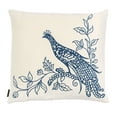 thumbnail image 4 of SAFAVIEH Loving Pair Peacock Plush Pillow, 20" x 20", Beige/Blue, Set of 2, 4 of 7