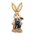 thumbnail image 3 of Figura de conejo de Pascua hecha de paja, adorno de escritorio, decoración de Pascua de dibujos animados Estilo F, 3 of 9