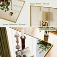 thumbnail image 4 of BEAUTYPEAK 48"x30" Bathroom Wall Mirror with Rectangular Metal Frame, Gold, 4 of 8