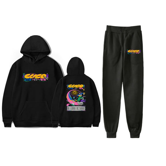 CUCO Hitchhiker Tour Hoodie Pant 2 Piece Suit Winter Streetwear Pant 2 Piece Set