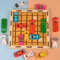 thumbnail image 2 of Early Education Car  Road Moving Out Warehouse Exercise Brain Ability Logical Thinking Training Wooden Toy Gifts, 2 of 7